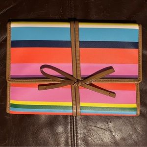 Stella & Dot Striped Bring Your Bling Travel Jewelry Case Bag